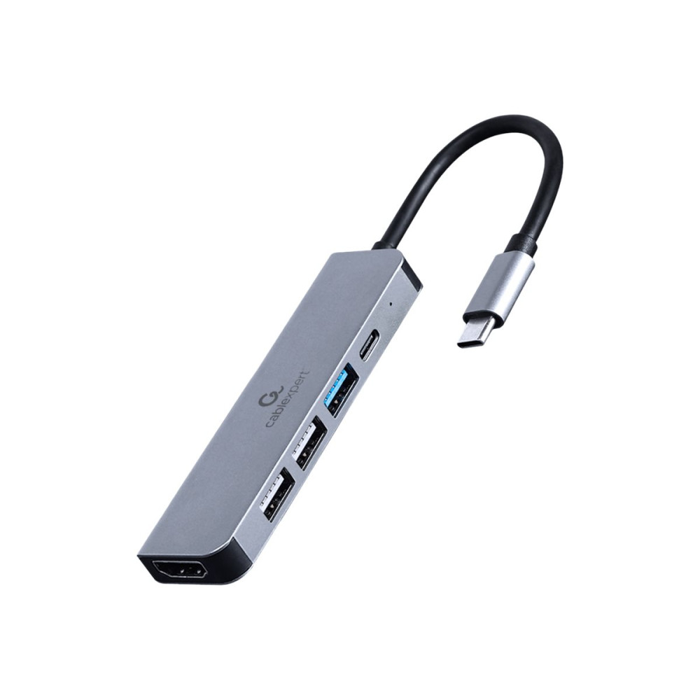 Produktbild för Cablexpert A-CM-COMBO5-03 - dockningsstation - USB-C 3.1 - HDMI - 1GbE