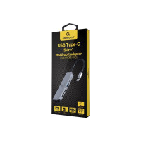Produktbild för Cablexpert A-CM-COMBO5-03 - dockningsstation - USB-C 3.1 - HDMI - 1GbE