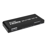 Produktbild för Qoltec - video/audiosplitter - aktiv, hög stabilitet - 4 portar
