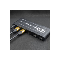 Produktbild för Qoltec - video/audiosplitter - aktiv, hög stabilitet - 4 portar