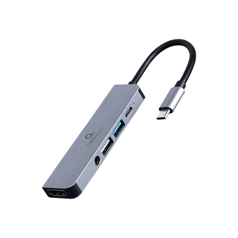 Produktbild för Cablexpert A-CM-COMBO5-02 - dockningsstation - USB-C 3.1 - HDMI - 1GbE