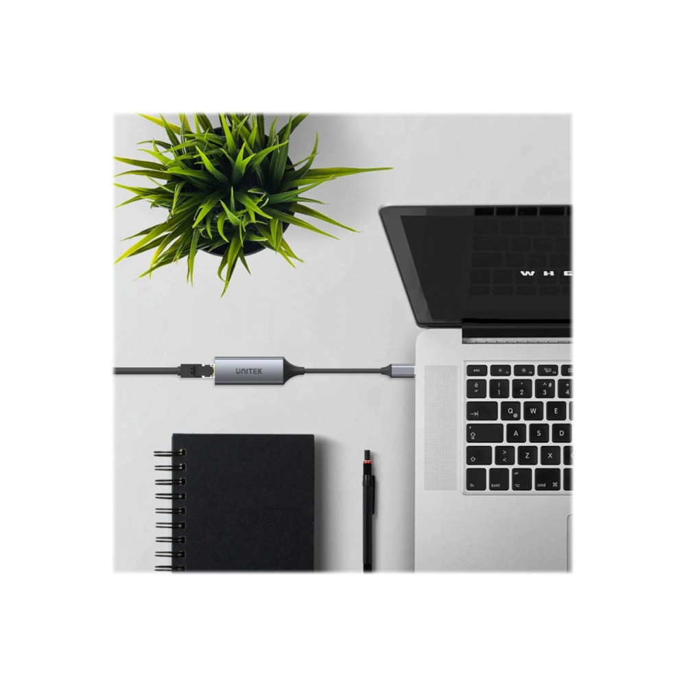 Produktbild för Unitek U1312A - nätverksadapter - USB-C 3.1 Gen 1 - Gigabit Ethernet x 1