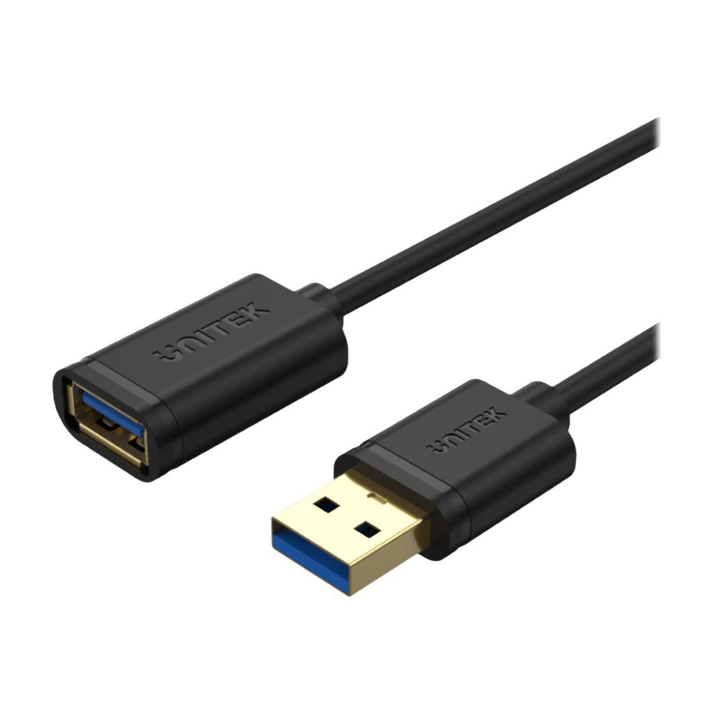 Produktbild för Unitek Y-C457GBK - USB-förlängningskabel - USB typ A till USB typ A - 1 m