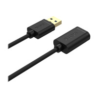 Produktbild för Unitek Y-C457GBK - USB-förlängningskabel - USB typ A till USB typ A - 1 m