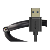 Produktbild för Unitek Y-C457GBK - USB-förlängningskabel - USB typ A till USB typ A - 1 m