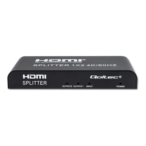 Qoltec Qoltec - video/audiosplitter - aktiv, hög stabilitet - 2 portar