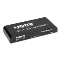 Produktbild för Qoltec - video/audiosplitter - aktiv, hög stabilitet - 2 portar