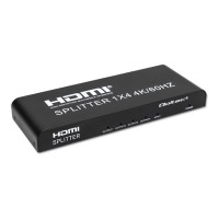 Produktbild för Qoltec - video/audiosplitter - aktiv, hög stabilitet - 4 portar