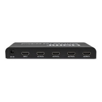 Produktbild för Qoltec - video/audiosplitter - aktiv, hög stabilitet - 4 portar