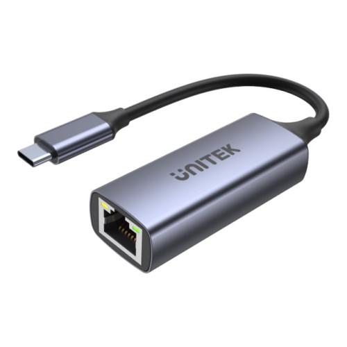 UNITEK Unitek U1323A - nätverksadapter - USB 3.0 - Gigabit Ethernet x 1 + USB-C (endast ström) x 1