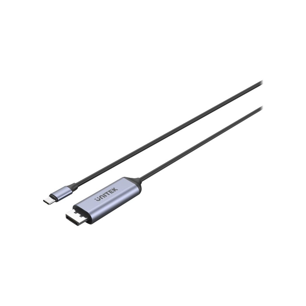 Produktbild för Unitek V1423C - videoadapterkabel - USB-C till DisplayPort - 1.8 m