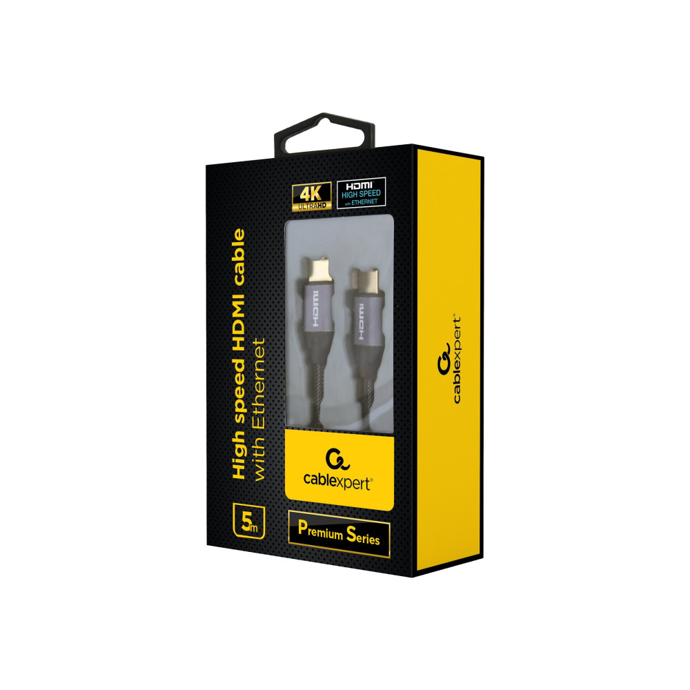 Produktbild för Cablexpert Premium series HDMI-kabel med Ethernet - 5 m
