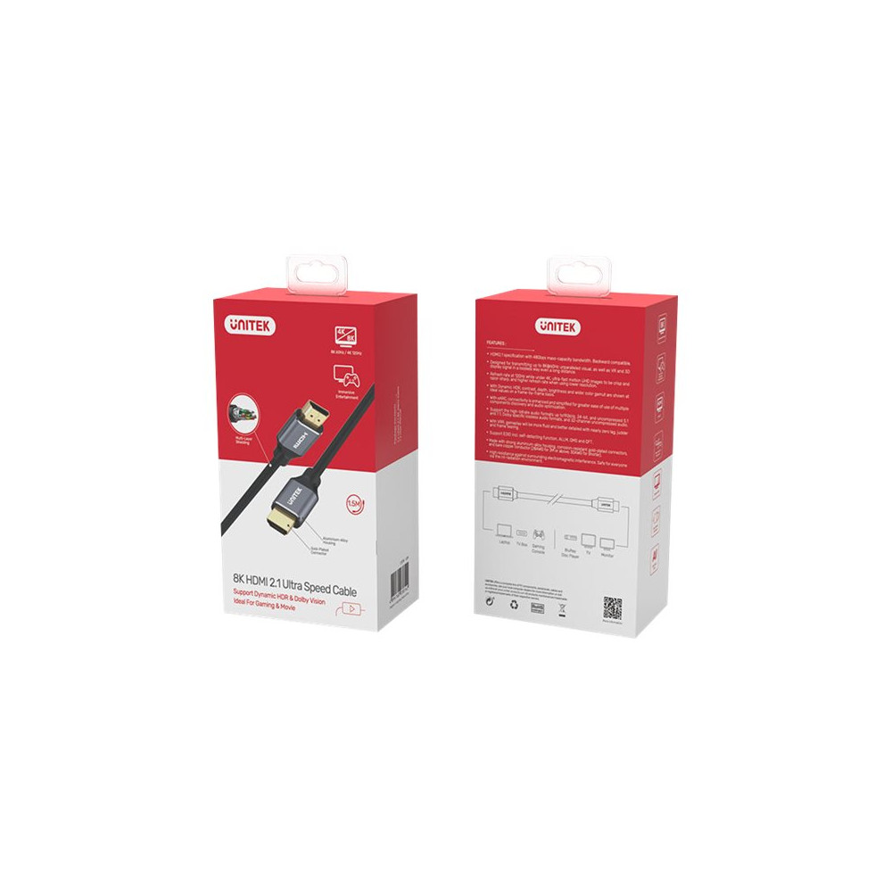 Produktbild för Unitek C137W - HDMI-kabel - 1.5 m