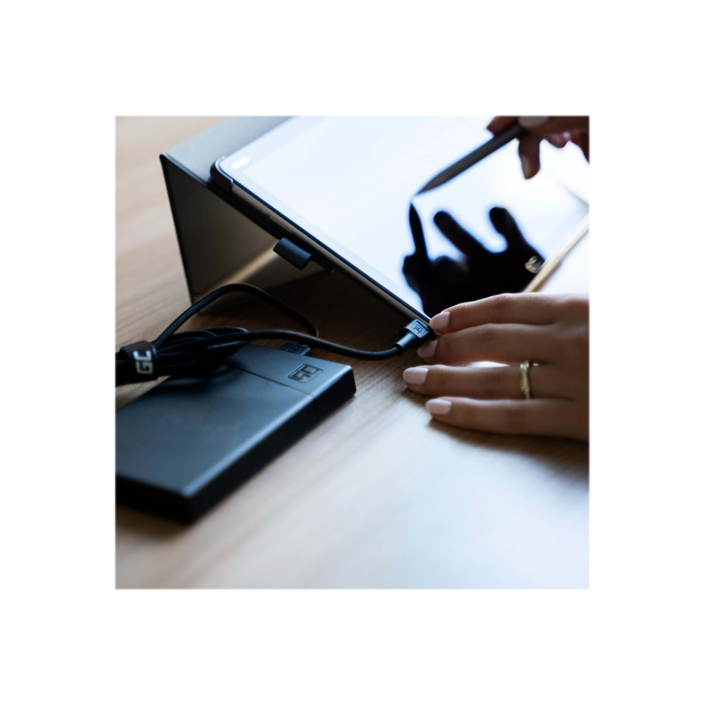 Produktbild för Green Cell GC Ray - USB typ C-kabel - USB-C till USB - 1.2 m