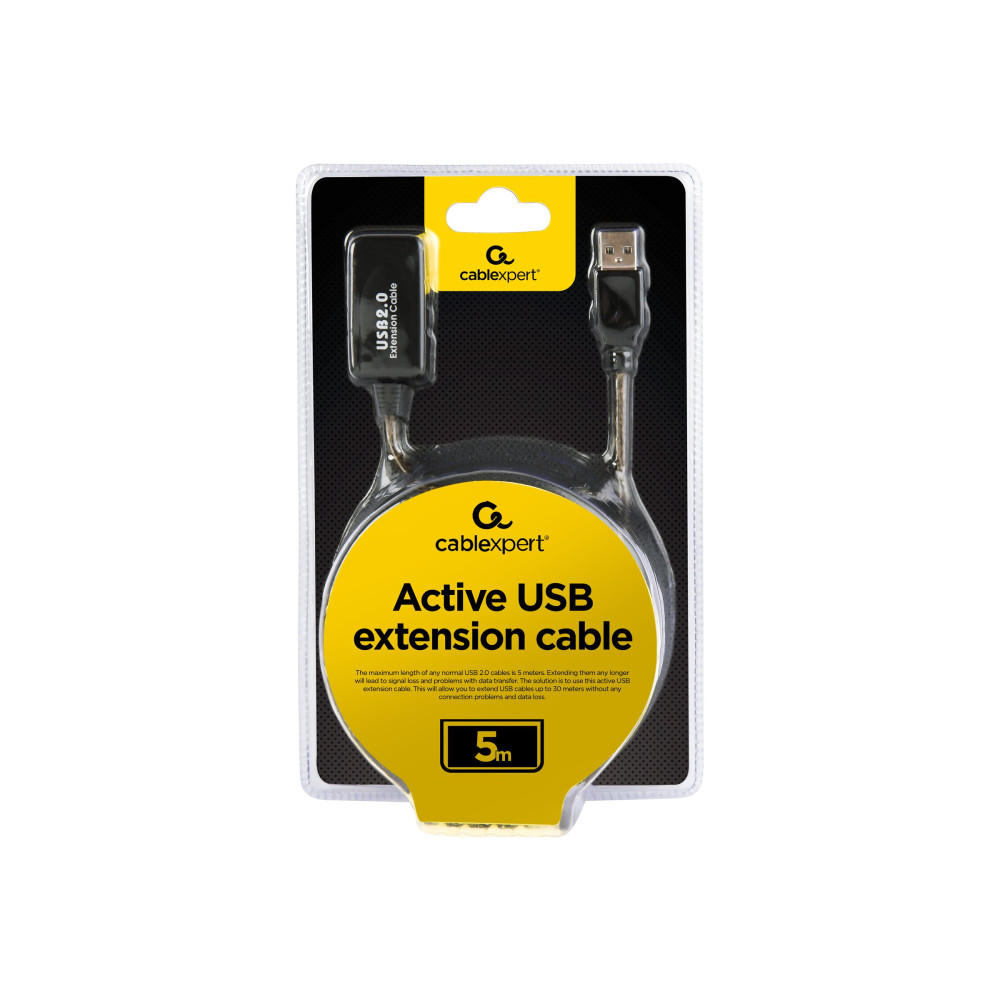 Produktbild för Cablexpert - USB-förlängningskabel - USB till USB - 5 m
