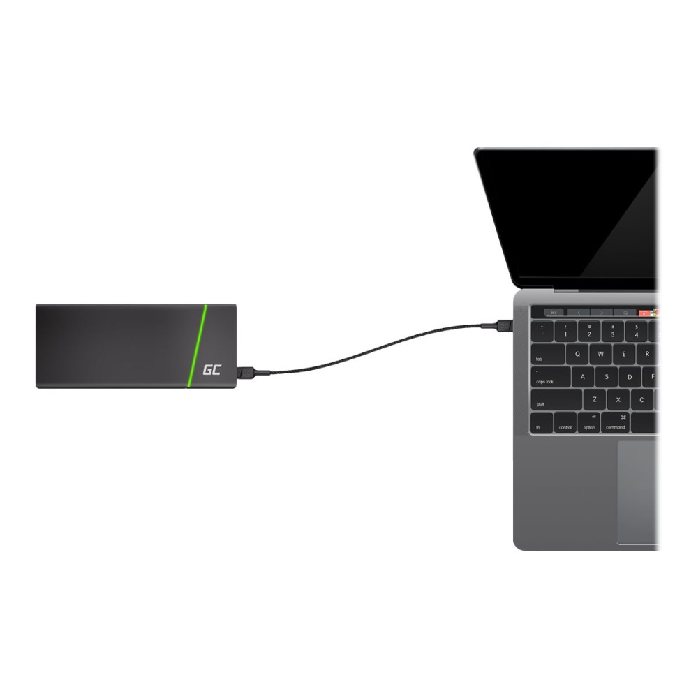 Produktbild för Green Cell PowerStream - USB typ C-kabel - USB-C till USB-C - 1.2 m