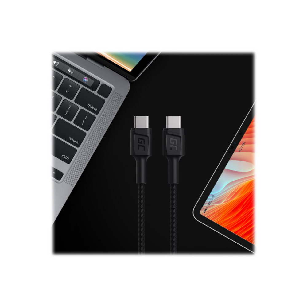 Produktbild för Green Cell PowerStream - USB typ C-kabel - USB-C till USB-C - 30 cm