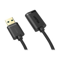 Produktbild för Unitek Y-C456GBK - USB-förlängningskabel - USB typ A till USB typ A - 50 cm