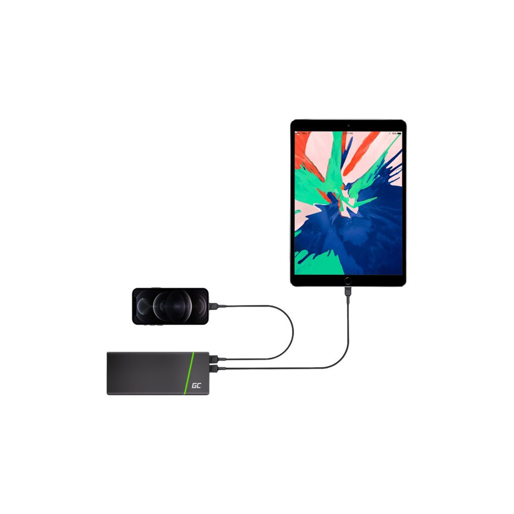Produktbild för Green Cell Lightning-kabel - Lightning / USB - 30 cm