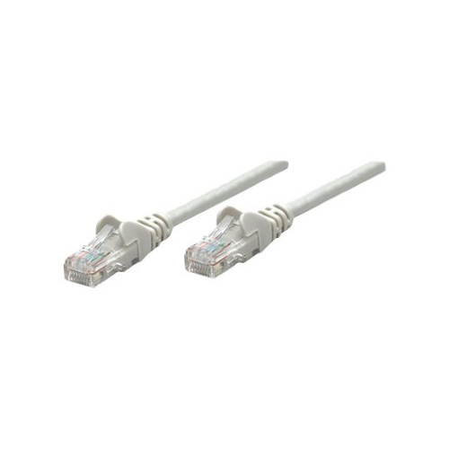 intellinet Intellinet Network Patch Cable, Cat5e, 2m, Grey, CCA, U/UTP, PVC, RJ45, Gold Plated Contacts, Snagless, Booted, Lifetime Warranty, Polybag - patch-kabel - 2 m - grå