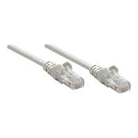 Produktbild för Intellinet Network Patch Cable, Cat5e, 2m, Grey, CCA, U/UTP, PVC, RJ45, Gold Plated Contacts, Snagless, Booted, Lifetime Warranty, Polybag - patch-kabel - 2 m - grå