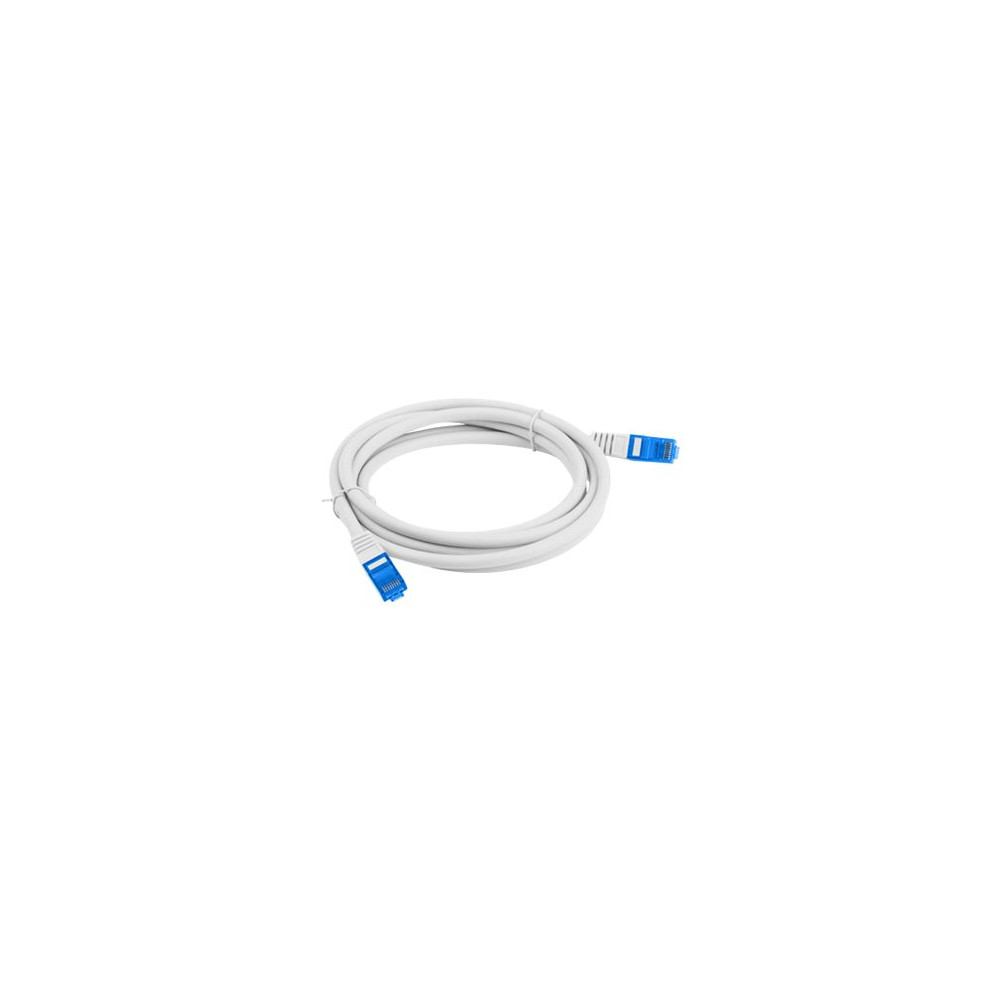 Produktbild för Lanberg patch-kabel - 3 m - grå, RAL 7035