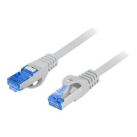 Produktbild för Lanberg patch-kabel - 3 m - grå, RAL 7035