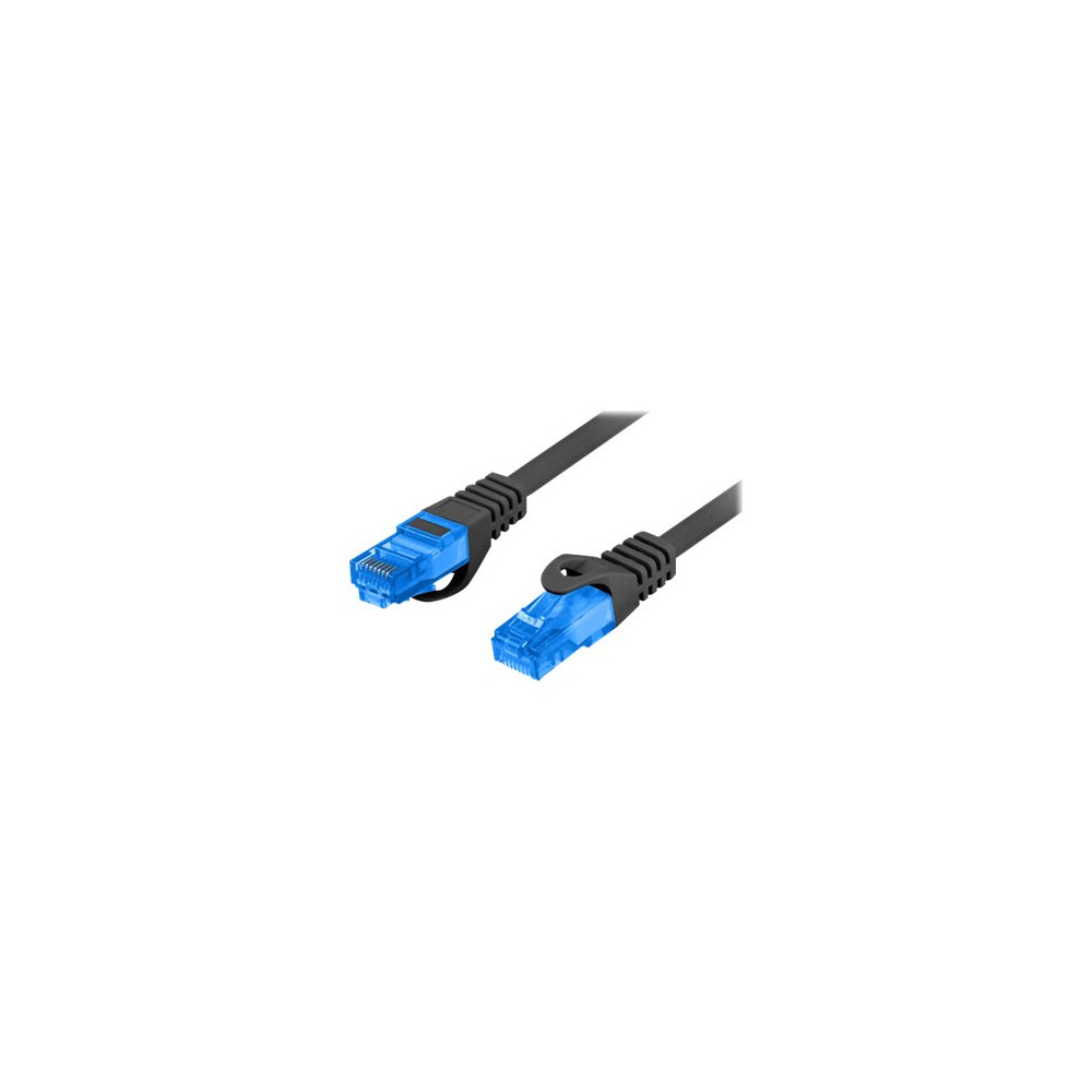 Produktbild för Lanberg patch-kabel - 3 m - svart, RAL 9004