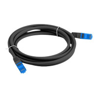 Produktbild för Lanberg patch-kabel - 3 m - svart, RAL 9004