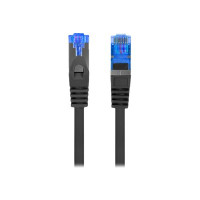 Produktbild för Lanberg patch-kabel - 3 m - svart, RAL 9004