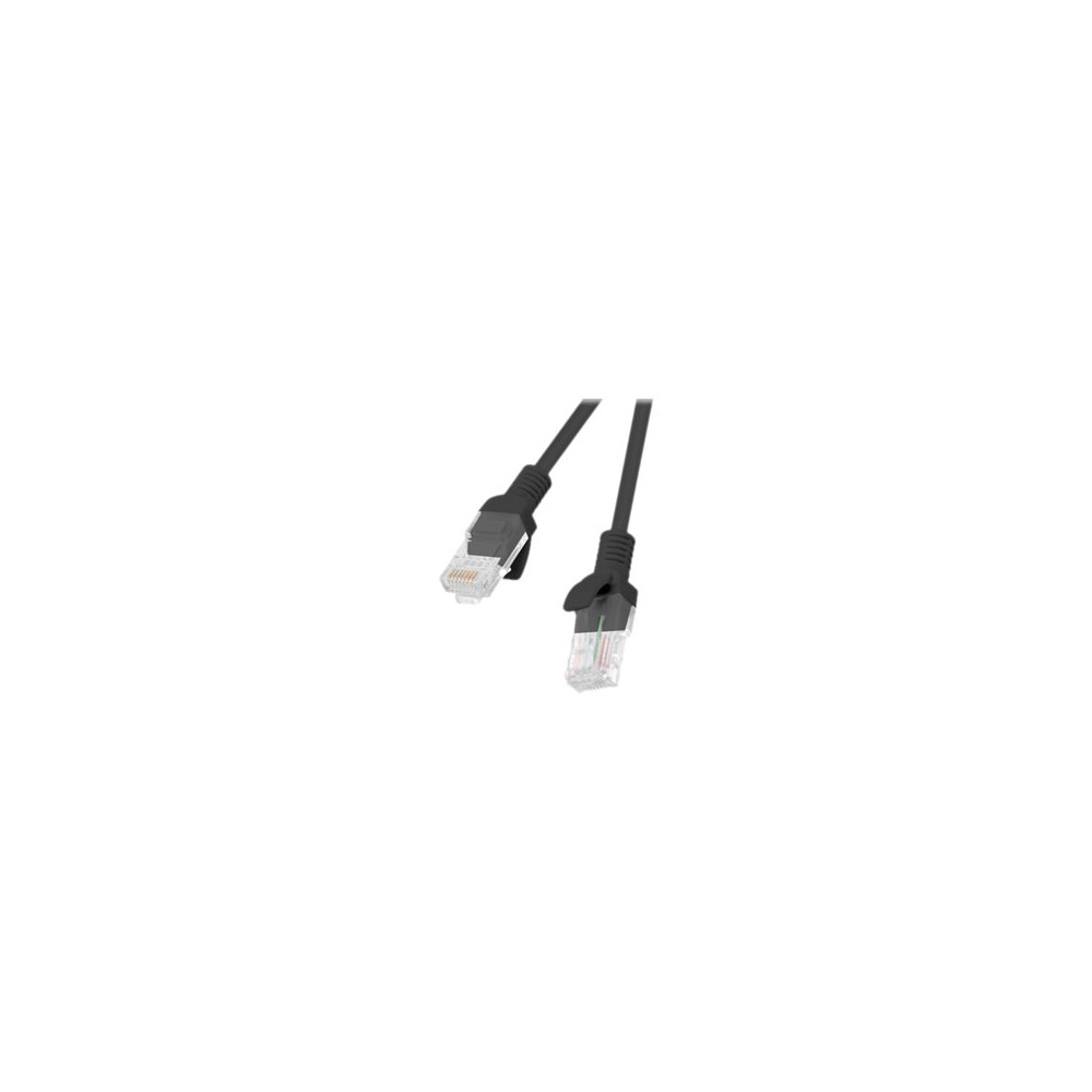Produktbild för Lanberg patch-kabel - svart, RAL 9004