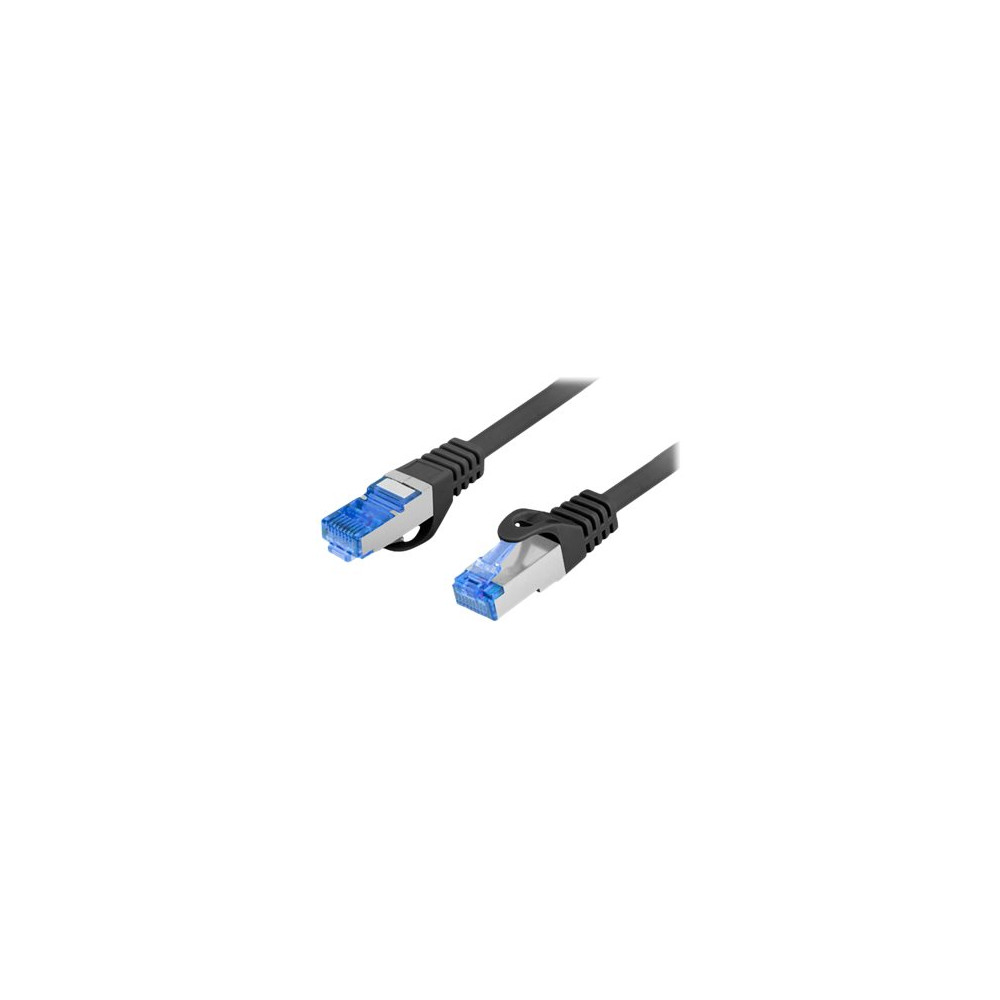 Produktbild för Lanberg patch-kabel - 5 m - svart, RAL 9004