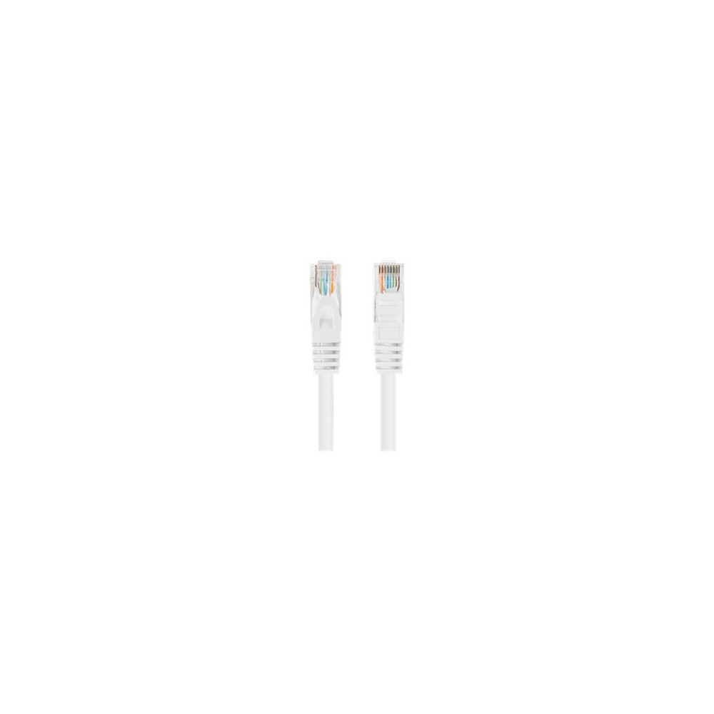 Produktbild för Lanberg patch-kabel - 3 m - vit, RAL 9010