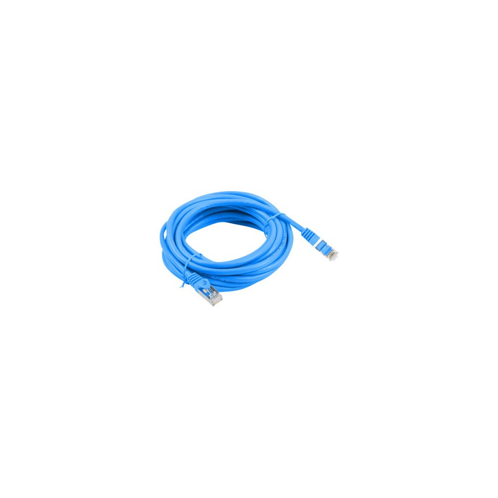 Produktbild för Lanberg patch-kabel - 10 m - blå, RAL 5012