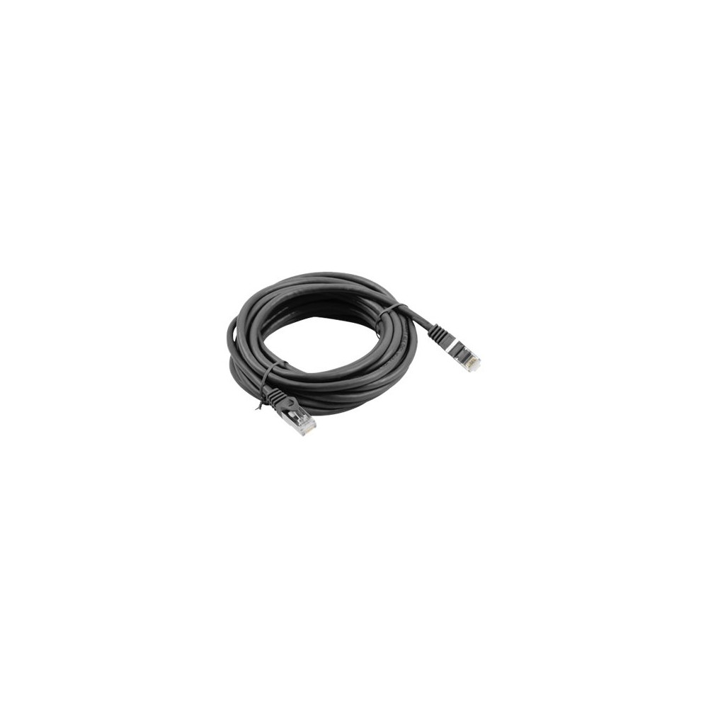 Produktbild för Lanberg patch-kabel - 5 m - svart, RAL 9004