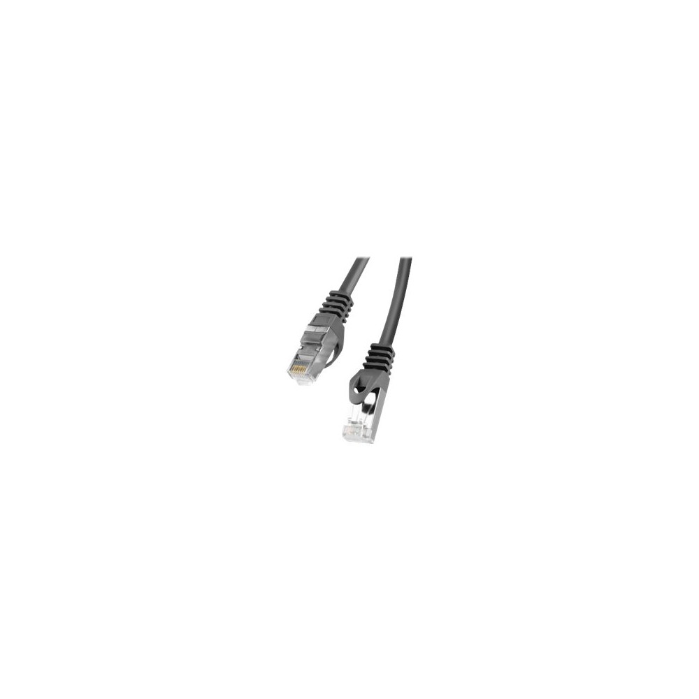 Produktbild för Lanberg patch-kabel - 5 m - svart, RAL 9004