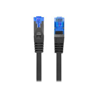 Produktbild för Lanberg patch-kabel - 10 m - svart, RAL 9004