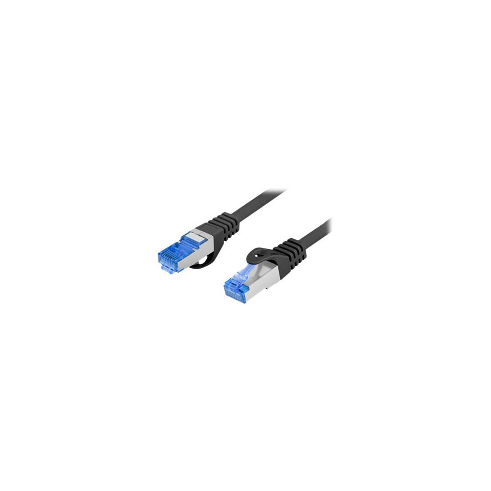Produktbild för Lanberg patch-kabel - 10 m - svart, RAL 9004