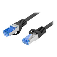 Produktbild för Lanberg patch-kabel - 10 m - svart, RAL 9004