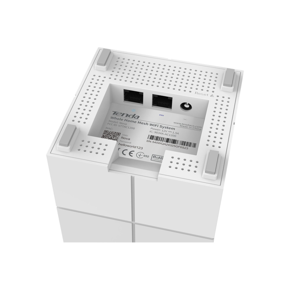 Produktbild för Tenda Nova MW6 - Wifi-system - Wi-Fi 5 - skrivbordsmodell