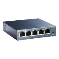 Produktbild för TP-Link TL-SG105 5-Port Metal Gigabit Switch - switch - 5 portar - ohanterad