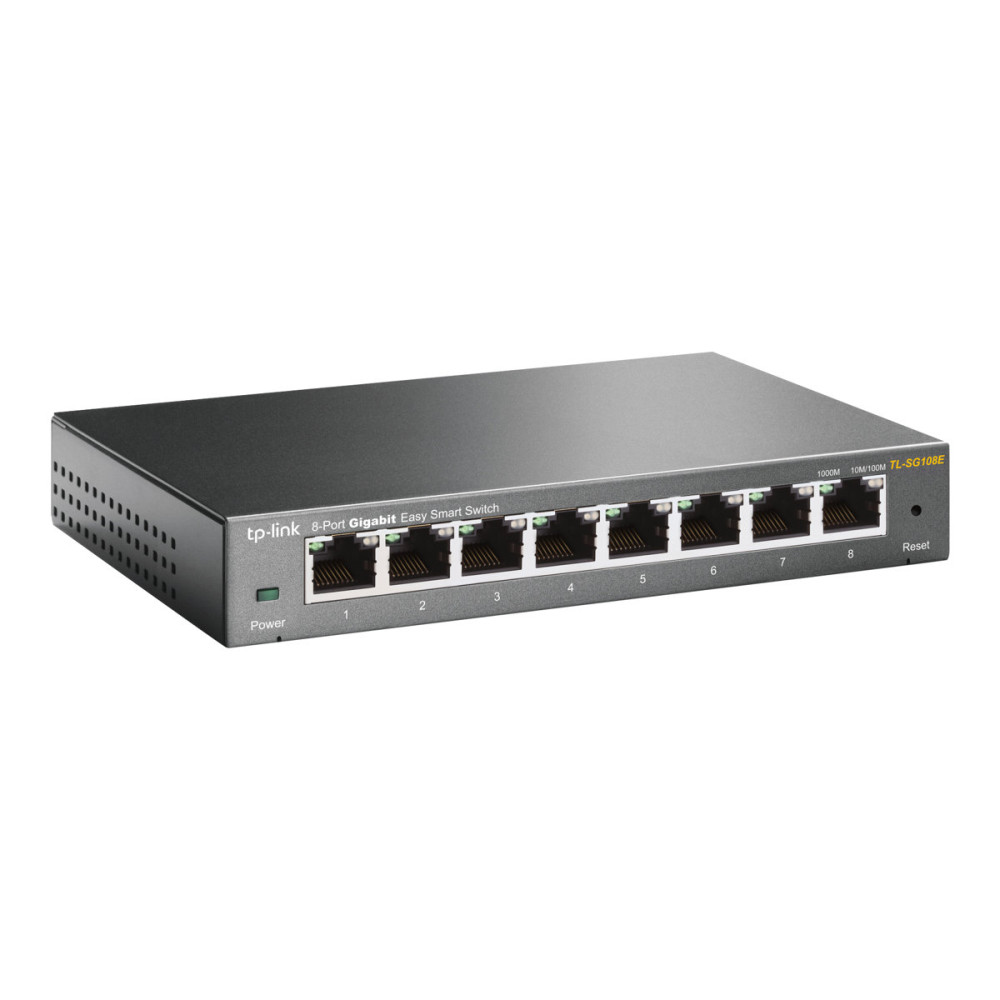 Produktbild för TP-Link JetStream TL-SG108E Easy Smart Switch - switch - 8 portar - Administrerad