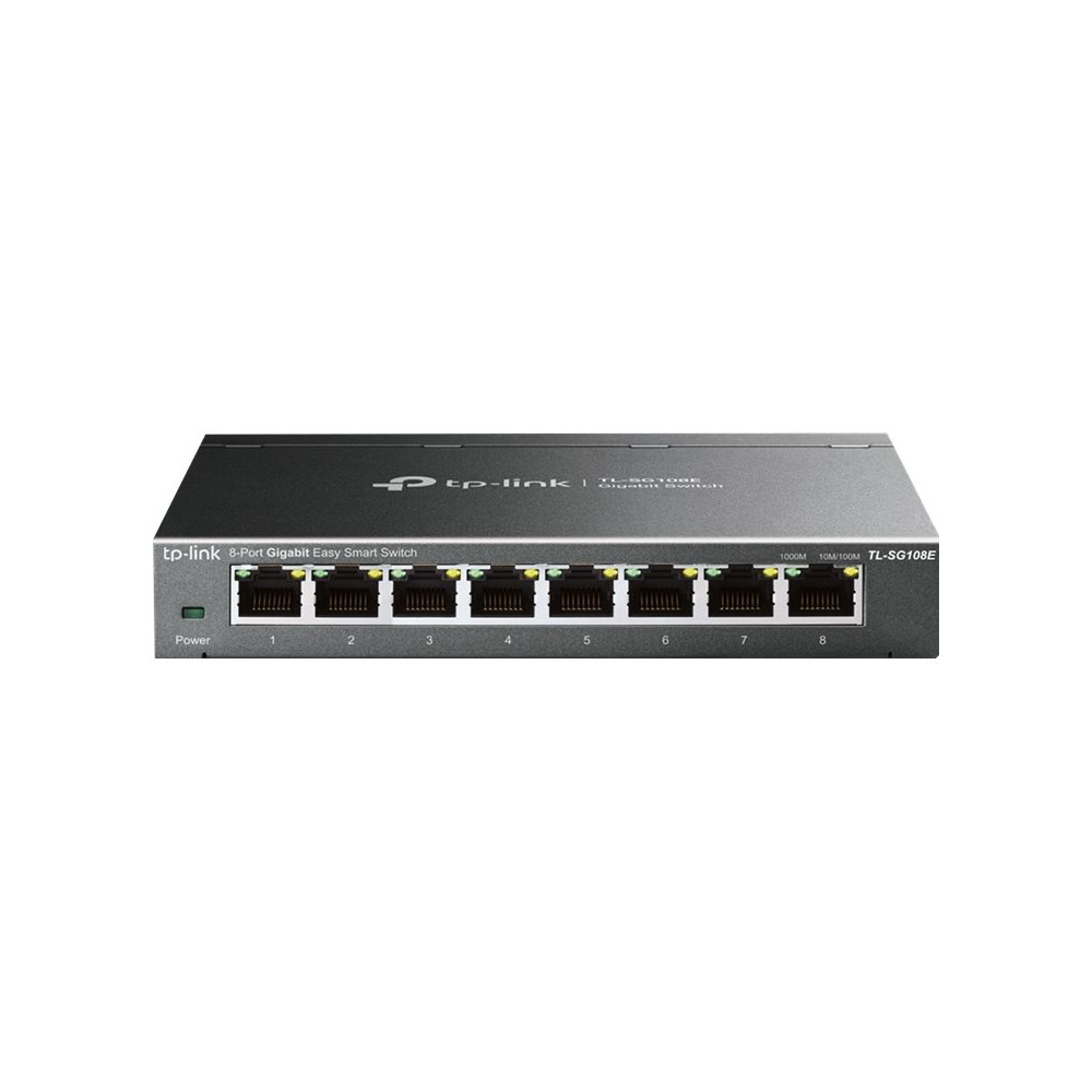 Produktbild för TP-Link JetStream TL-SG108E Easy Smart Switch - switch - 8 portar - Administrerad