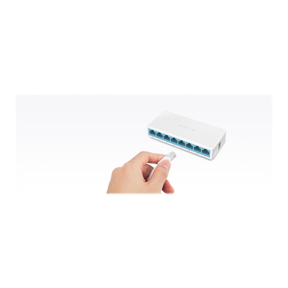 Produktbild för Mercusys MS108 - switch - 8 portar - ohanterad