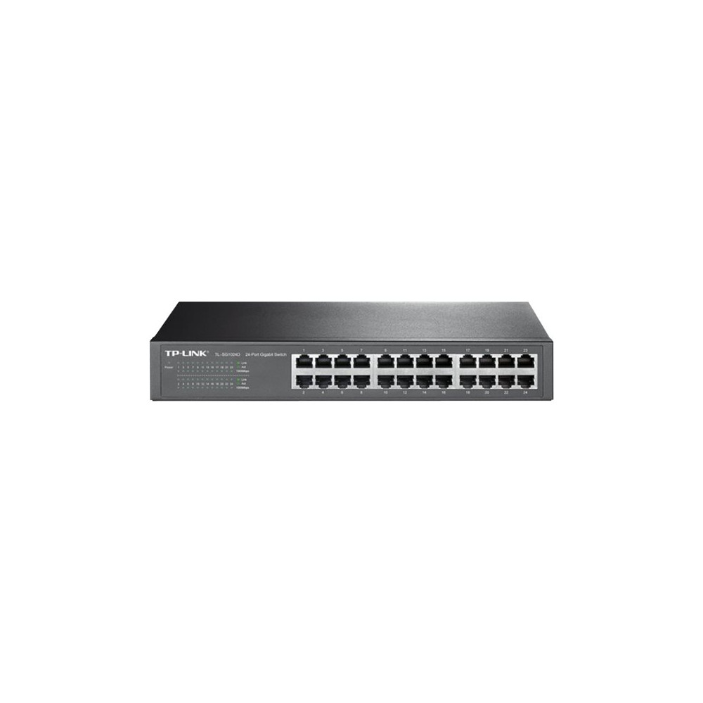 Produktbild för TP-Link TL-SG1024D - switch - 24 portar - rackmonterbar