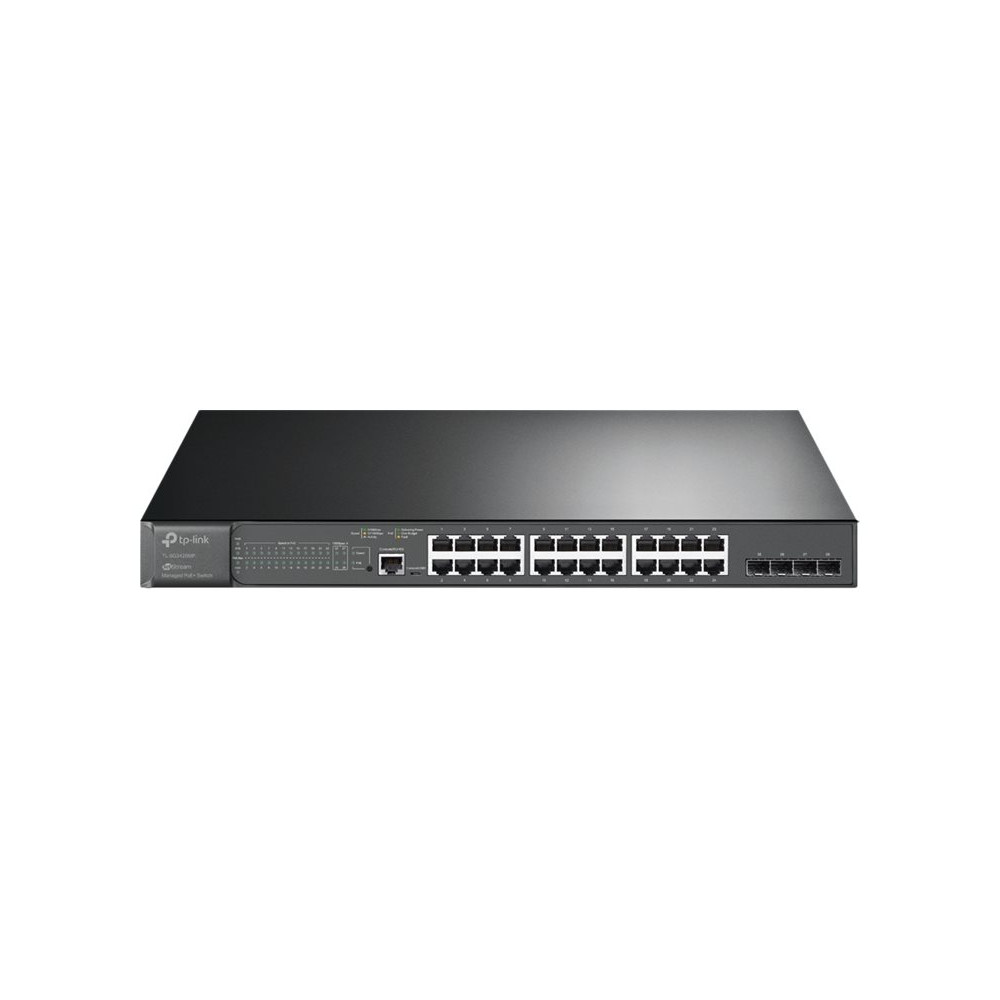 Produktbild för TP-Link JetStream TL-SG3428MP - switch - 28 portar - Administrerad - rackmonterbar