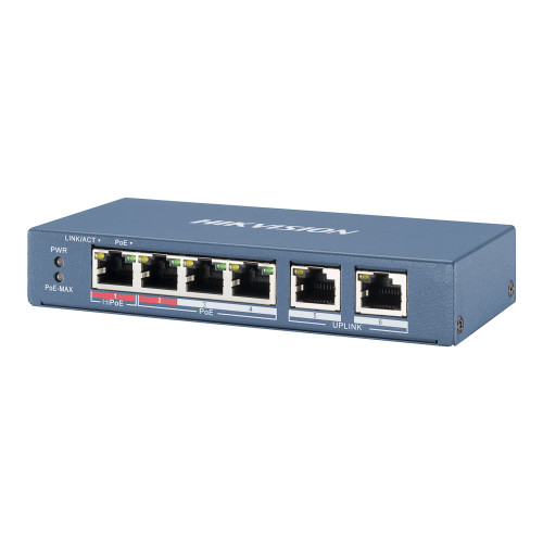 Hikvision Hikvision DS-3E0106HP-E - switch - 6 portar - ohanterad