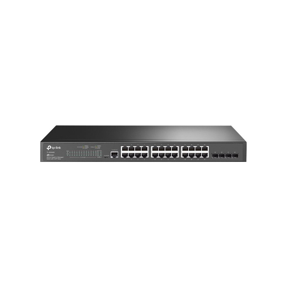 Produktbild för TP-Link JetStream TL-SG3428 - switch - 28 portar - Administrerad - rackmonterbar