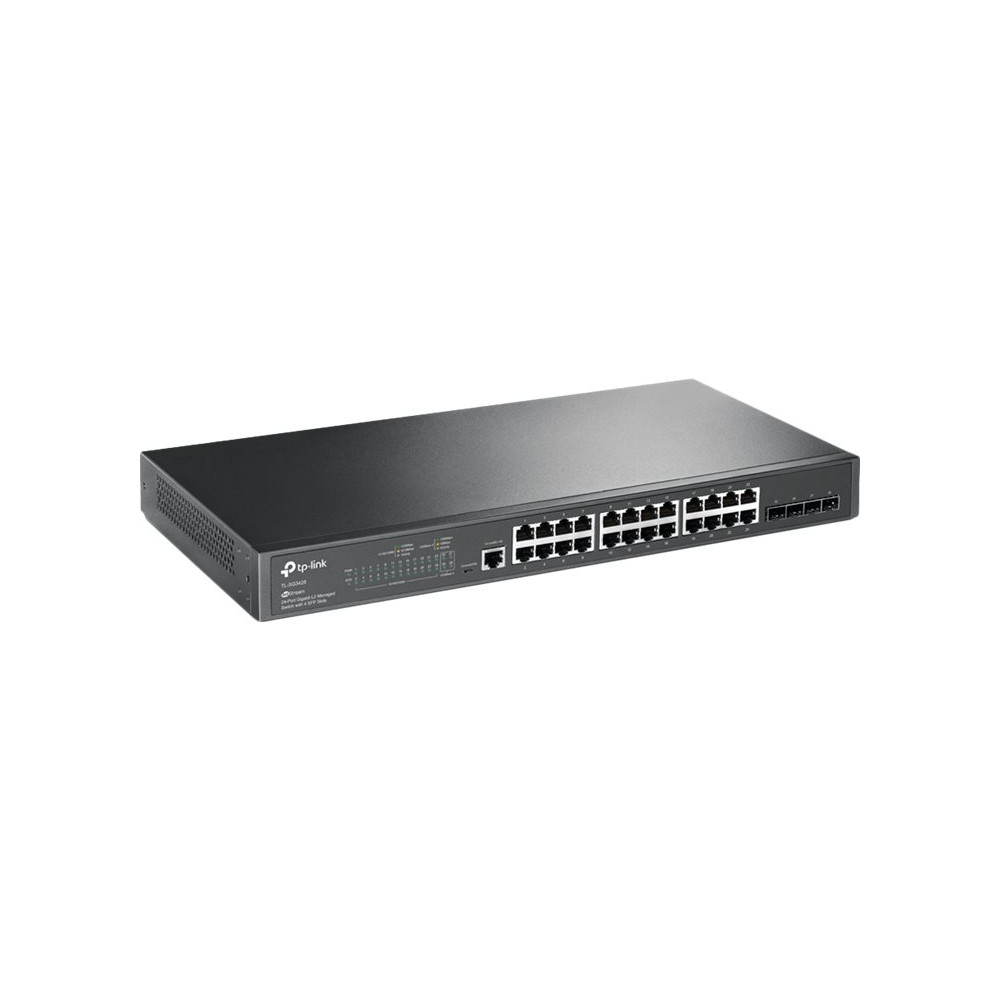 Produktbild för TP-Link JetStream TL-SG3428 - switch - 28 portar - Administrerad - rackmonterbar