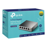 Produktbild för TP-Link TL-SG1005P - switch - 5 portar - ohanterad